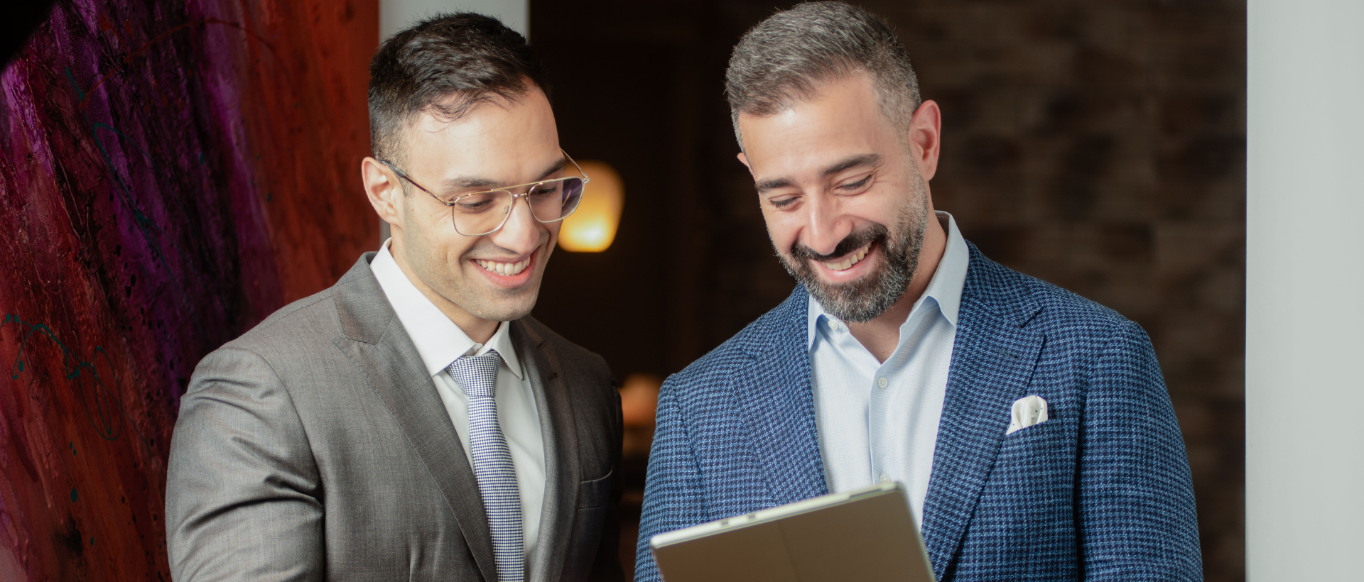 Two healthcare professionals collaborate on treatment