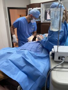 Dental implants Montreal consultation with oral surgeon and patient